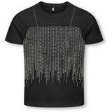 kids ONLY Black Rhinestone Silver Kogbillie Life S/S Stone Top Jrs