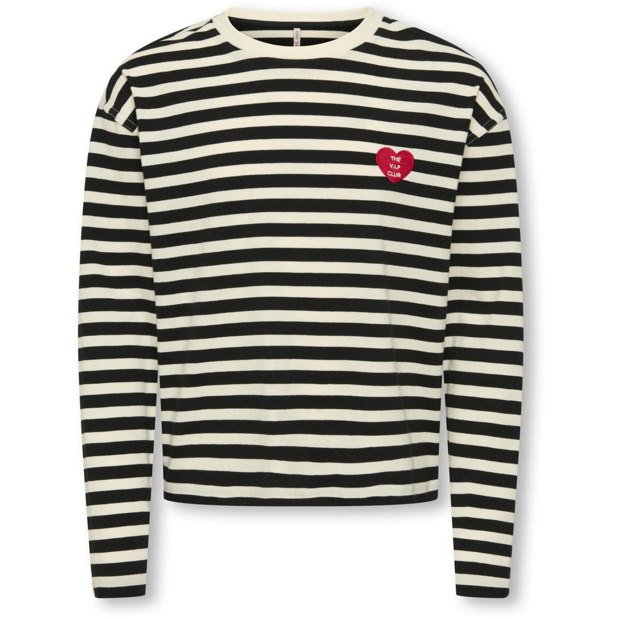 kids ONLY Black Cloud Dancer/Detail Heart High Risk Red Koglivina L/S O-Neck Stripe Top Jrs