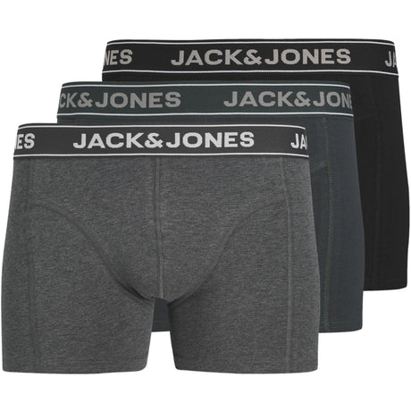 Jack & Jones Junior Dark Grey Melange Jacblack Friday Trunks 3 Pack Jnr