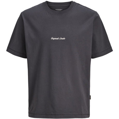 Jack & Jones Junior Asphalt Jornorrebro Emb Tee Ss Cn Noos Jnr