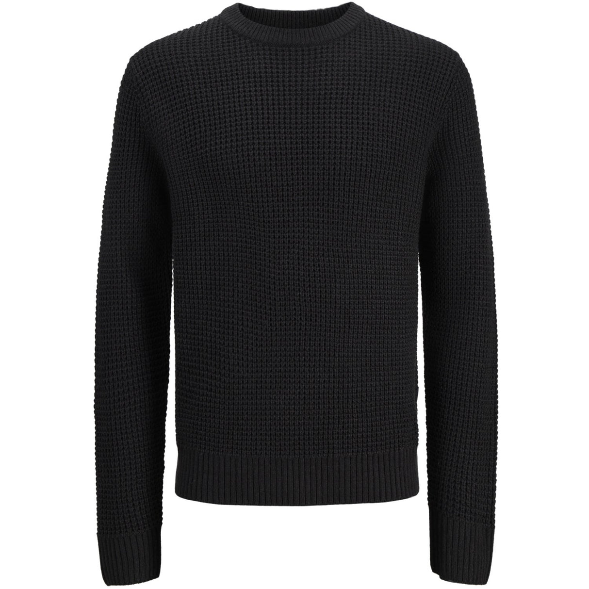 Jack & Jones Junior Black Jjglobal Knit Crew Neck Jnr