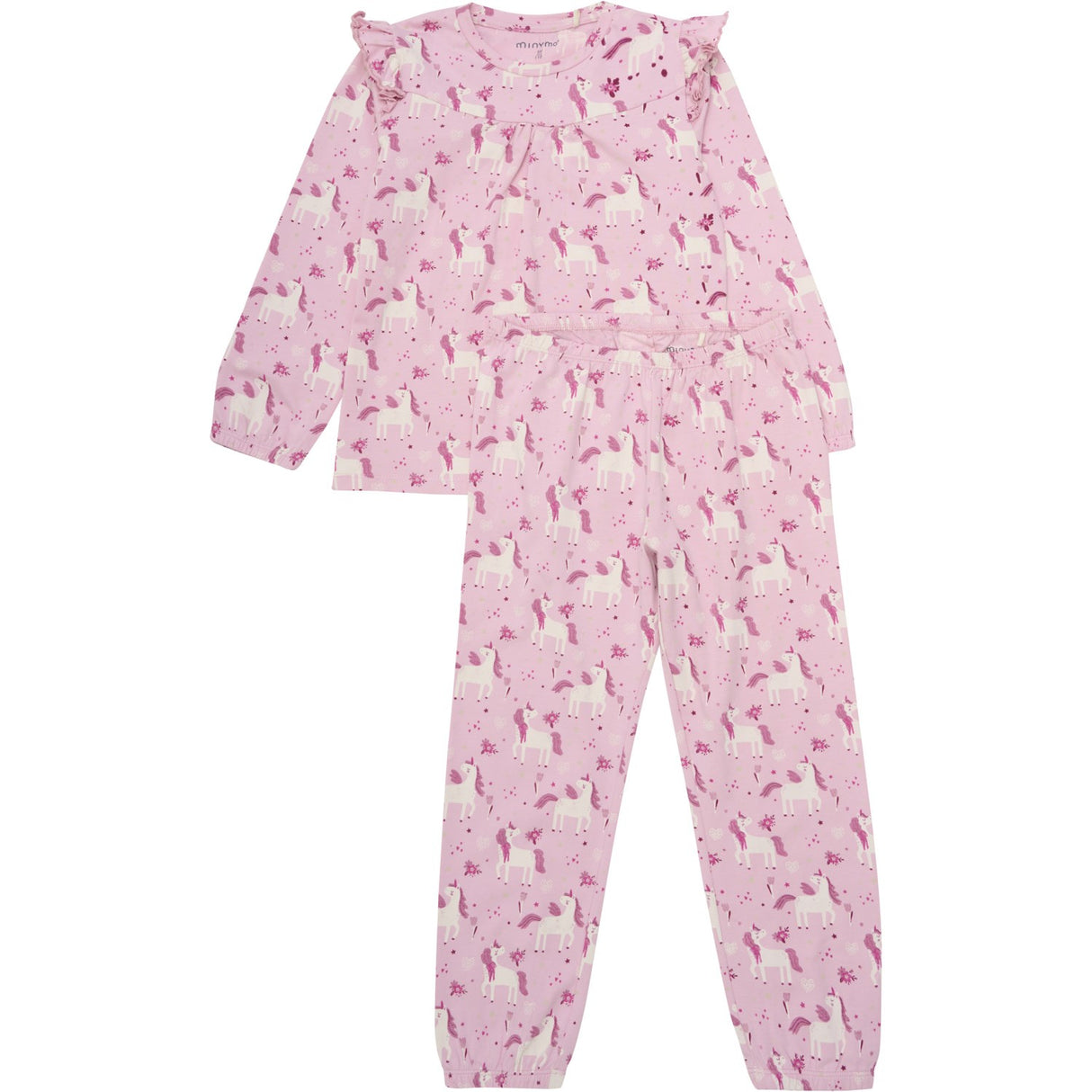 Minymo Bleached Mauve Pajamas Ls Set Aop