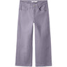 Name It Lavender Gray Nkfrose Wide Twi Pants 1115-Tp Noos