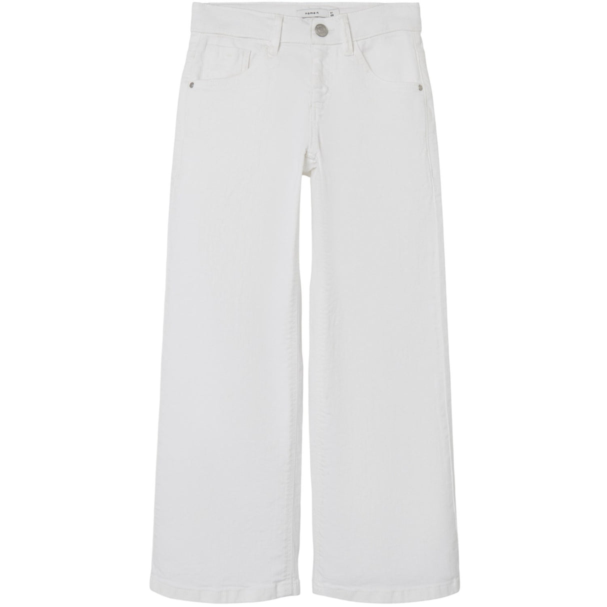 Name It Bright White Nkfrose Wide Twi Pants 1115-Tp Noos