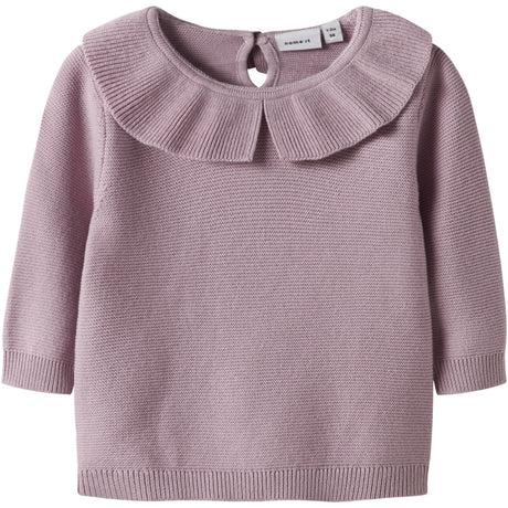 Name It Keepsake Lilac Nbfoda Ls Knit