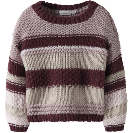 Name It Burgundy Nmfoline Ls Knit