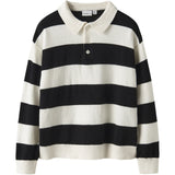 Name It Black Nkmobert Ls Loose Knit Polo