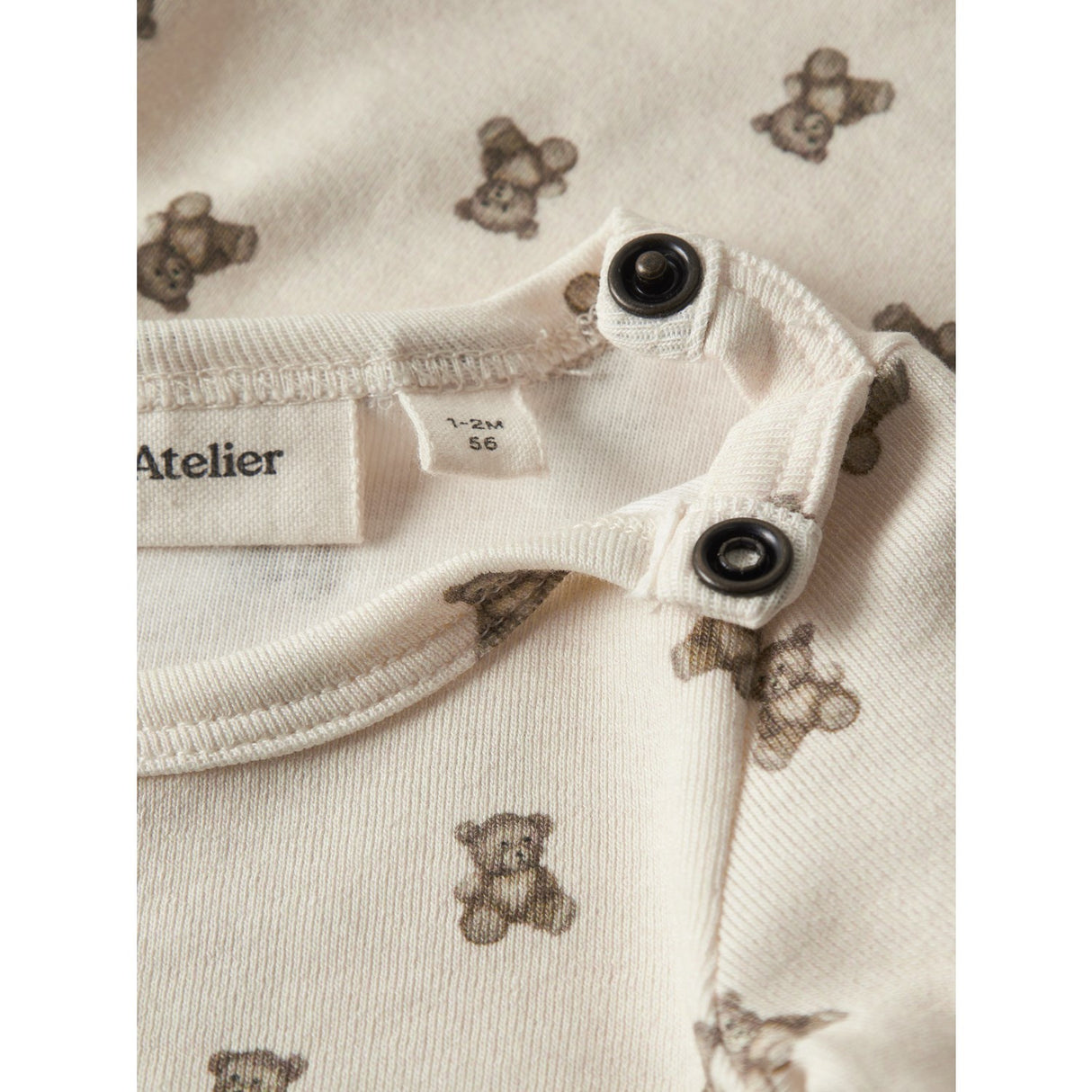 Lil'Atelier Turtledove Teddybear Nbngayo Elo Ls Slim Body Lil Noos
