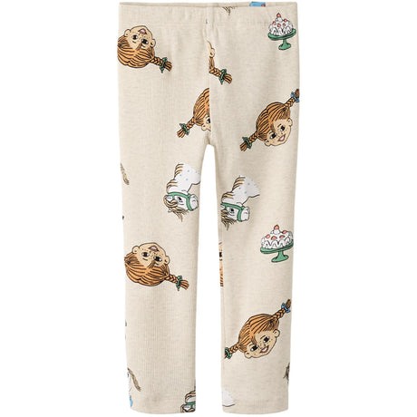 Name It Peyote Melange Nmfsoca Pippi Leggings Sky