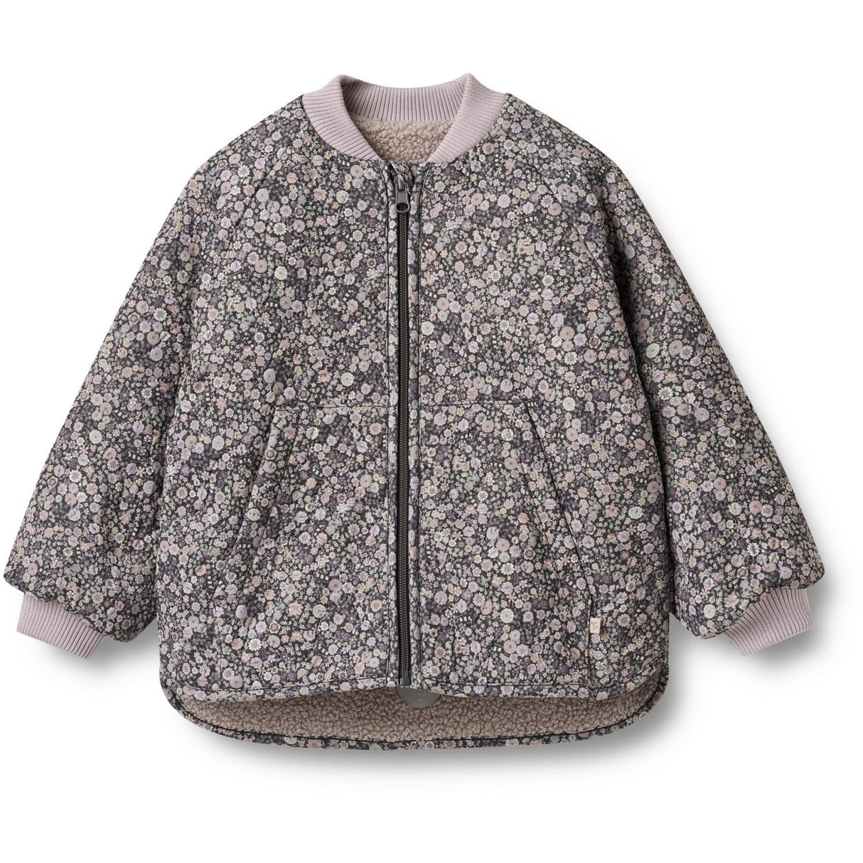 Wheat Black Sea Flowers Reversible Thermo Jacket Lake