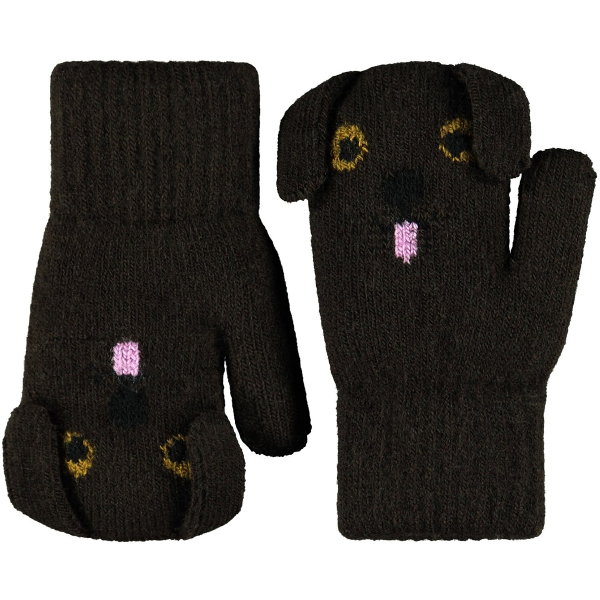 Molo Dark Cocoa Kenau Mittens