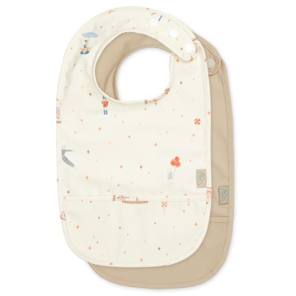 Cam Cam Copenhagen Carousel Bib Med Lomme 2-pak