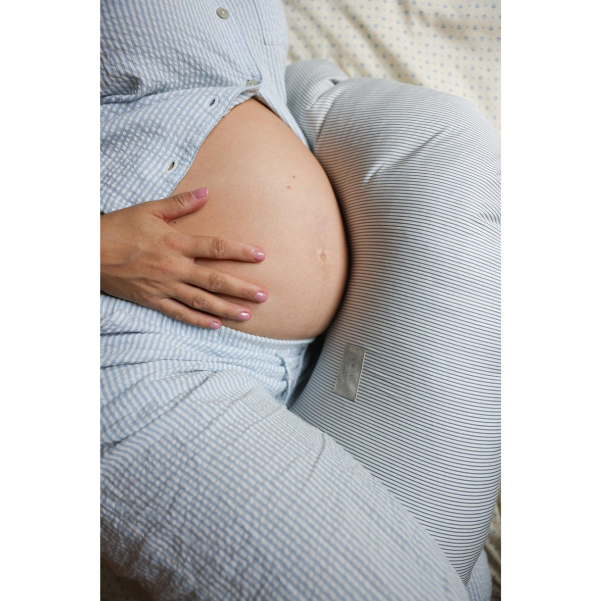 Cam Cam Copenhagen Classic Stripes Blue Nursing Pillow