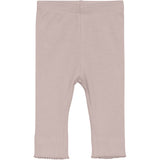 FIXONI Pale Mauve Melange Leggings Melange Rib