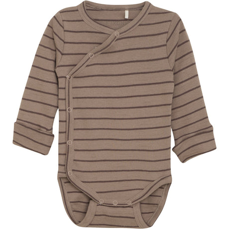 FIXONI Mocha Meringue Wrap Body Ls Rib