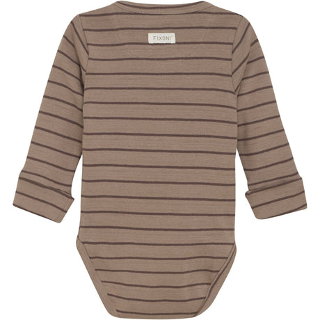 FIXONI Mocha Meringue Wrap Body Ls Rib