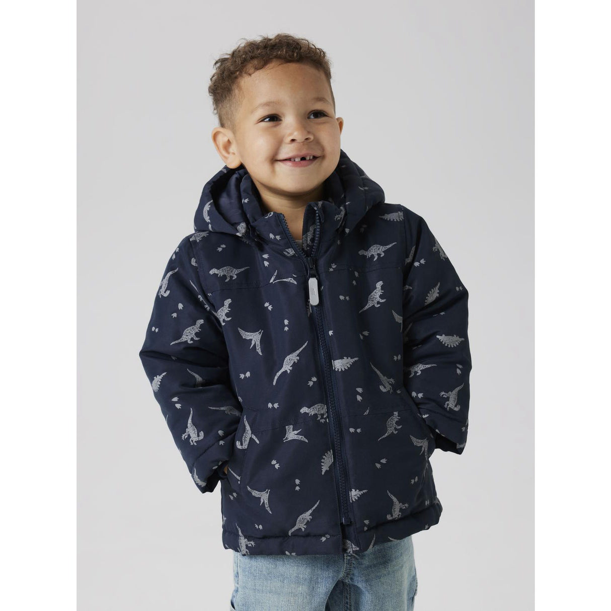 Name It Dark Sapphire Ref Dino Nmmmax Pa Jacket Ref Aop Noos