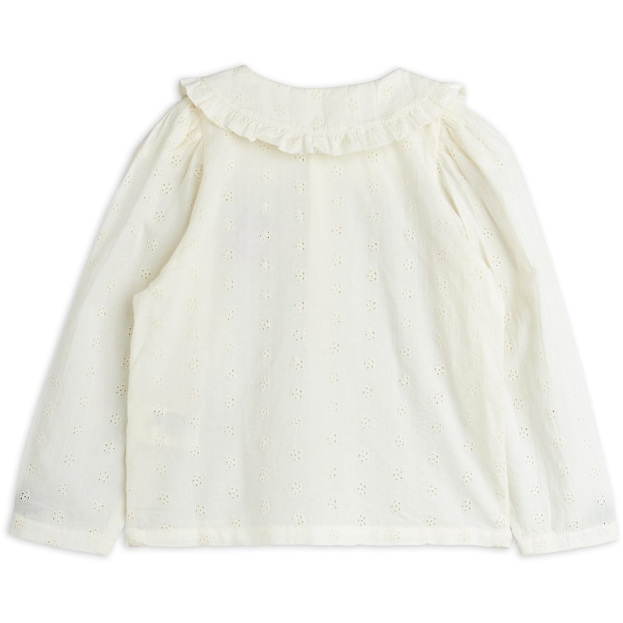Mini Rodini White Strawberry Emb Schiffli Blouse