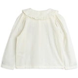 Mini Rodini White Strawberry Emb Schiffli Blouse