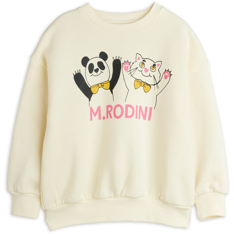 Mini Rodini Offwhite Panda & Cat Sp Sweatshirt