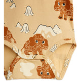 Mini Rodini Beige Mammoth AOP Baby Set
