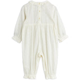 Mini Rodini White Strawberry Emb Schiffli Jumpsuit