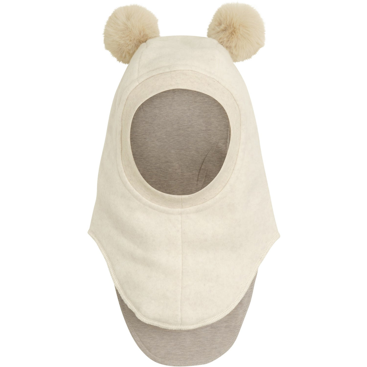 Huttelihut Light Beige Melange Balaclava X Luksusbaby