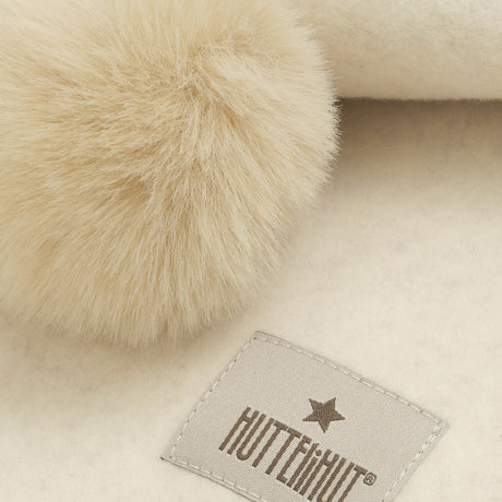 Huttelihut Light Beige Melange Balaclava X Luksusbaby