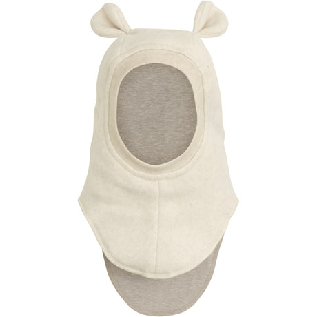 Huttelihut Light Beige Melange Balaclava X Luksusbaby