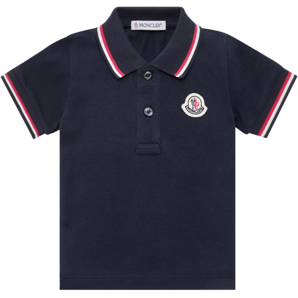 Moncler Navy Ss Polo