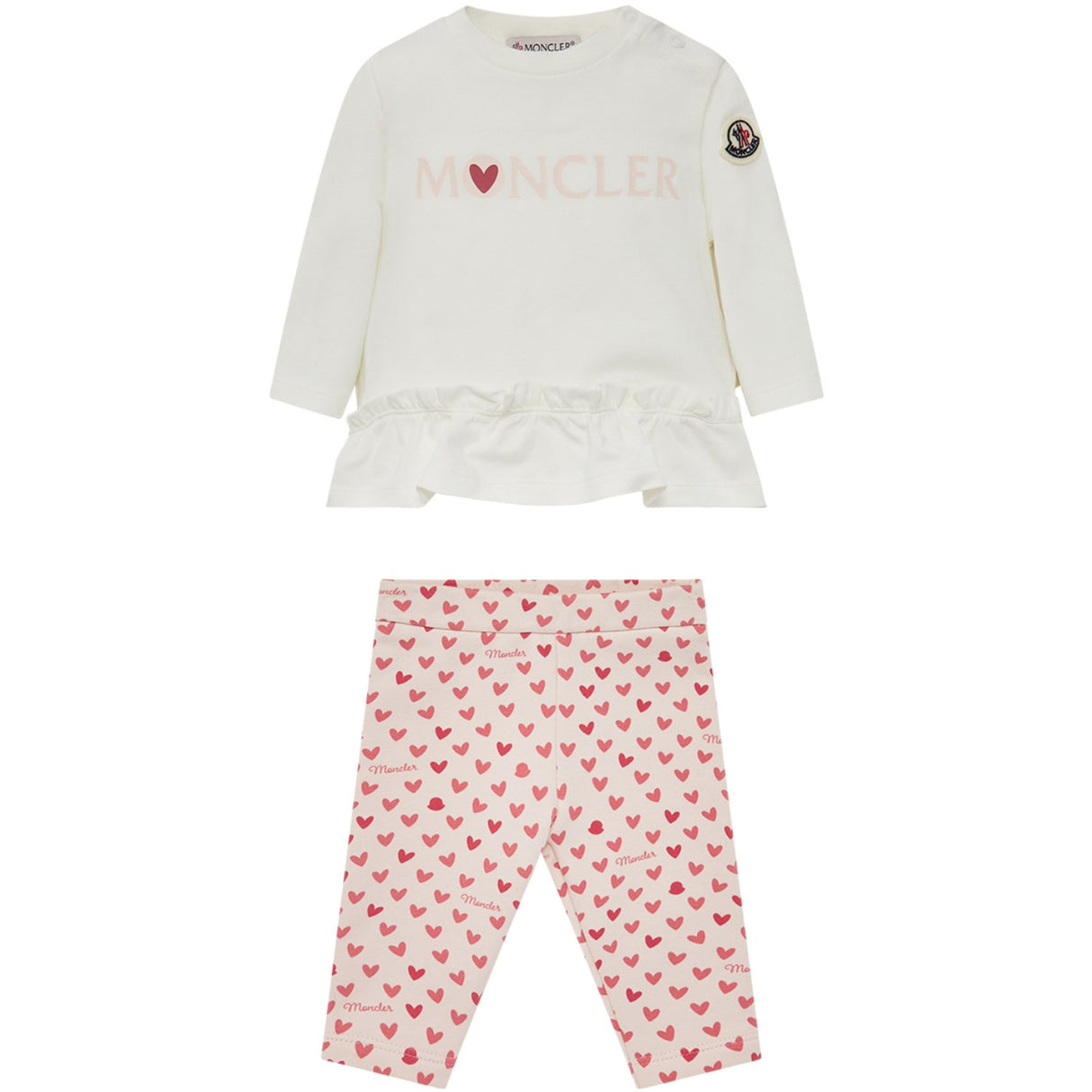 Moncler Open White Knitwear Clothing Ensemble Set