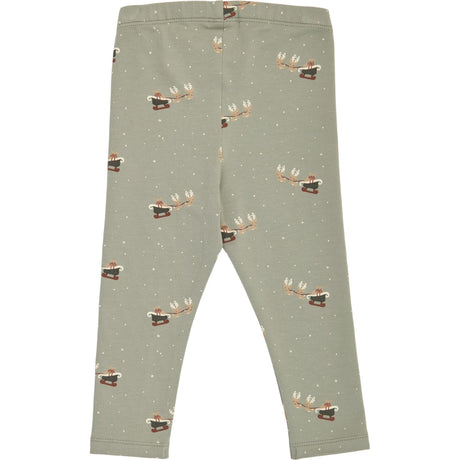 Müsli Shadow/ Deep Green/ Balsam Cream Christmas Leggings Baby