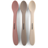 FILIBABBA Rose Mix Silicone Feeding Spoons 3-Pack