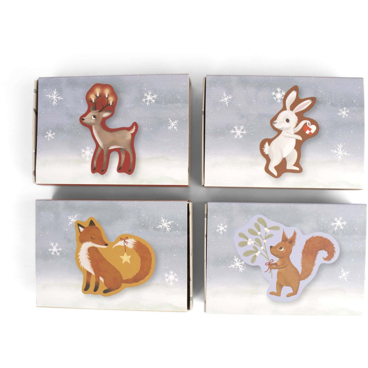 FILIBABBA Forest Friends Set Of 4 Puzzles Wonderful Winter