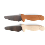 FILIBABBA Pumpkin + Offwhite Beginner's Cutting Knives 2-Pack
