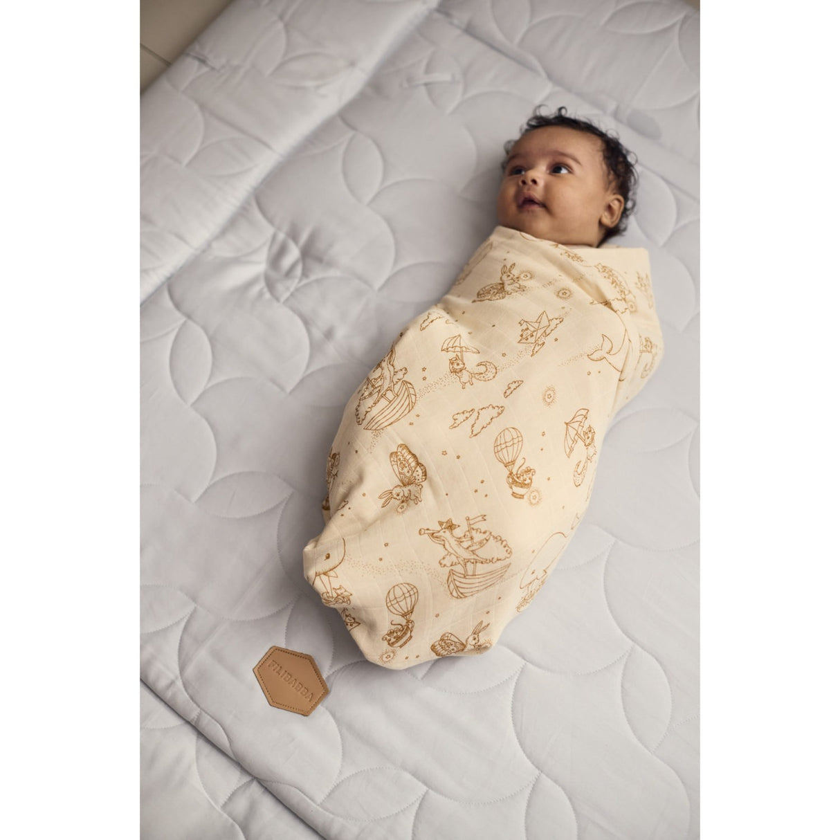 FILIBABBA Pearl Blue Activity Nest Soft Quilt