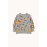 TinyCottons Medium Grey Heather Dogs Sweatshirt