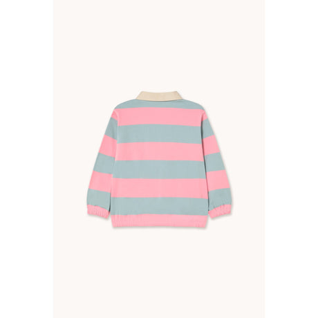 TinyCottons Warm Grey Stripes Polo Sleeve T-Shirt