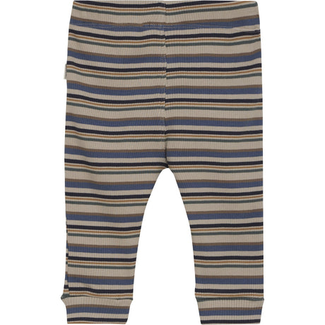 Minymo China Blue Pants Y/D Rib