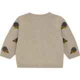 Minymo Beige Melange Cardigan Knit