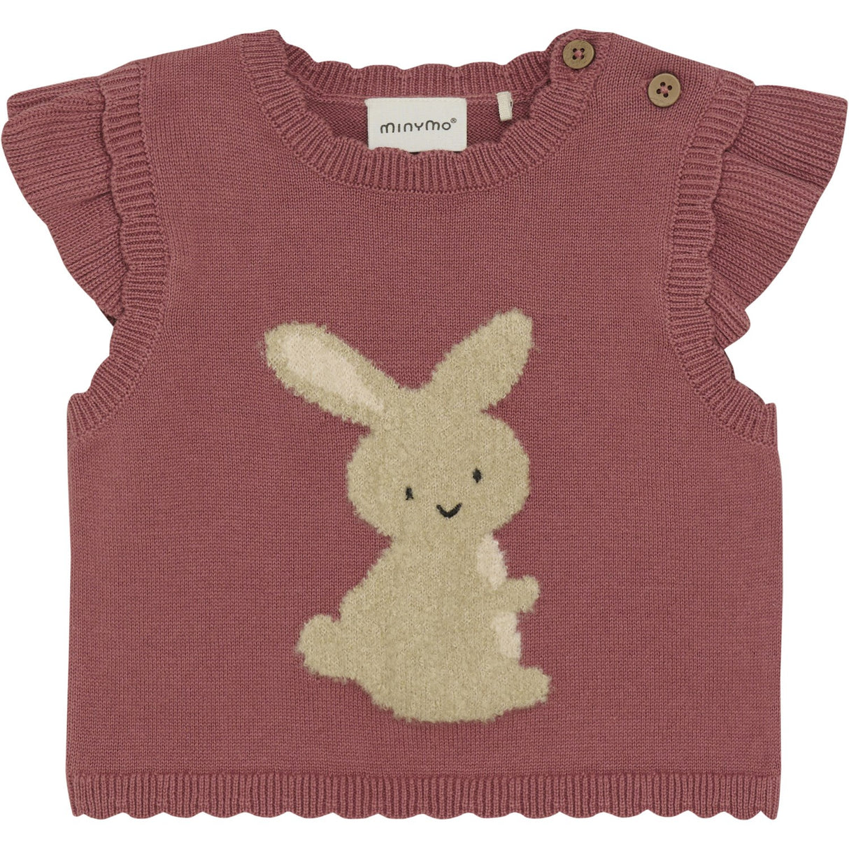 Minymo Withered Rose Vest Knit