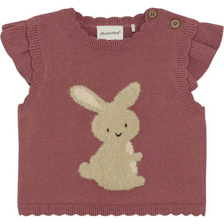 Minymo Withered Rose Vest Knit