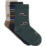 Minymo Parisian Night 3-Pack Socks