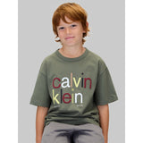 Calvin Klein Thyme Color Logo Graphic Ss T-Shirt