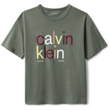 Calvin Klein Thyme Color Logo Graphic Ss T-Shirt
