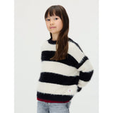 Calvin Klein Whitecap Gray / Ck Black Ck Stripe Cn Sweater