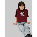 Calvin Klein Raspberry Chocolate Festive Graphic Ss T-Shirt