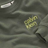 Calvin Klein Thyme Relaxed Back Print Cn Sweatshirt
