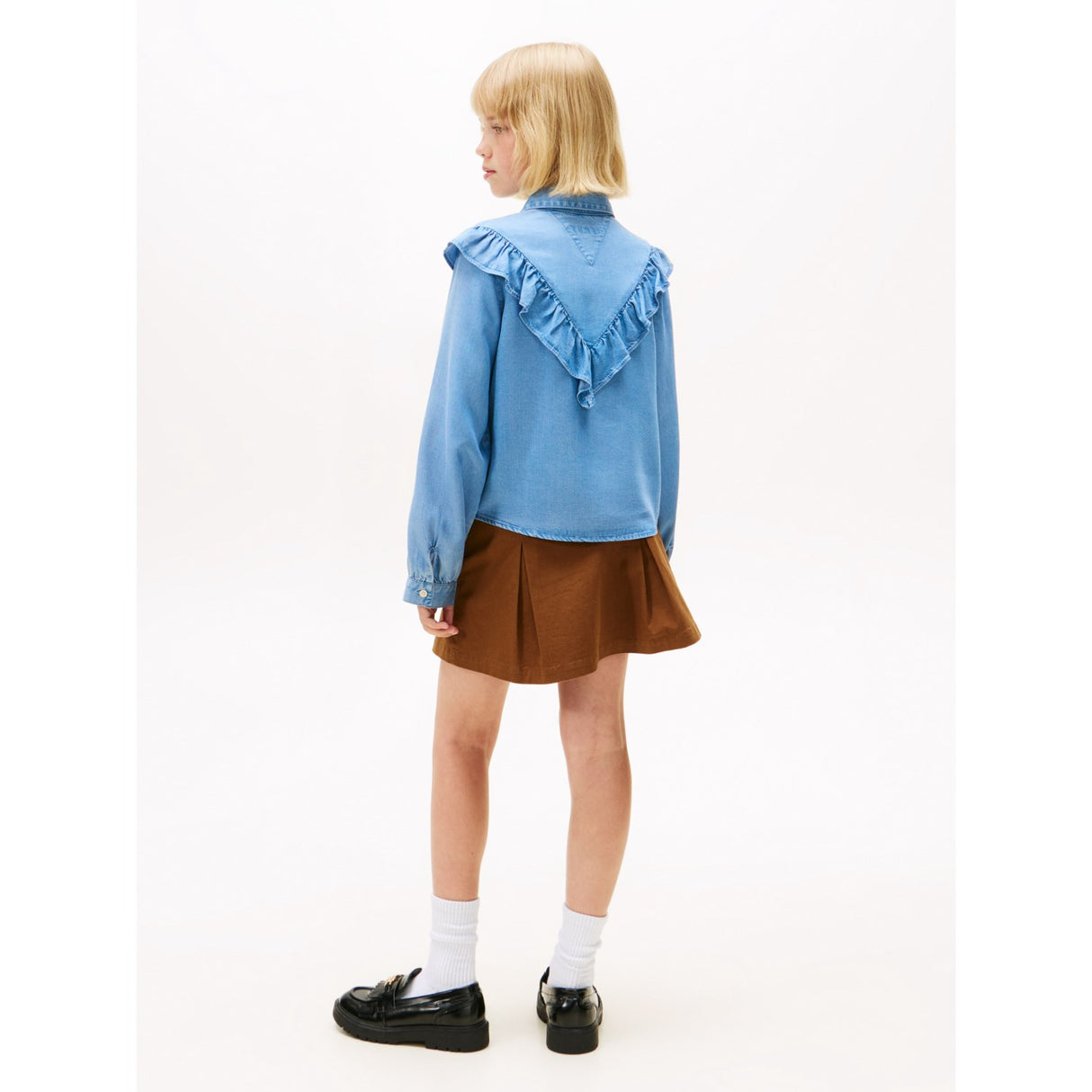 Tommy Hilfiger Denim Ruffle Blouse L/S