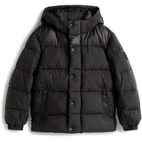 Tommy Hilfiger Black Matt And Shine Embossed Jacket
